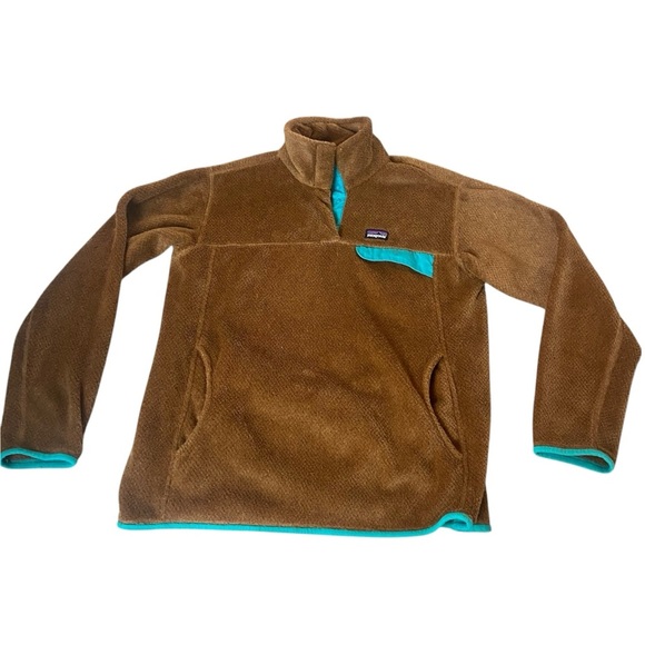 Patagonia Women's Re-Tool Snap-T Pullover Thatcher Brown Dark Walnut Sz XL Women - Picture 1 of 5